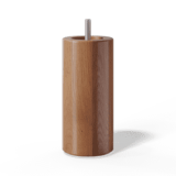12cm kojelės (4vnt), medinės, cilindro formos, vyšnios spalva (Sleepwell) 